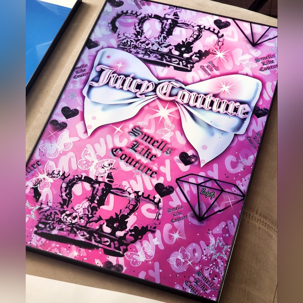 Juicy Couture 11"x17" Framed Wall Art